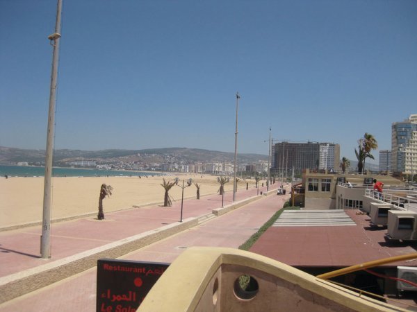 Beach front Tangier away from central city
