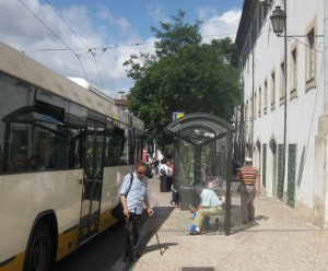 Coimbra walking stick city plus electric bus
