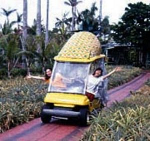 Pineapple Golf Cart
