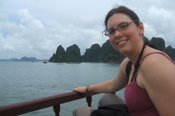Katie on Halong Bay