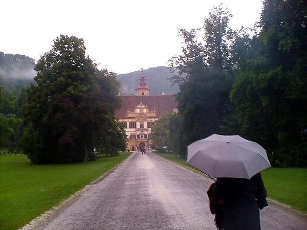 Schloss Eggenberg, in the rain
