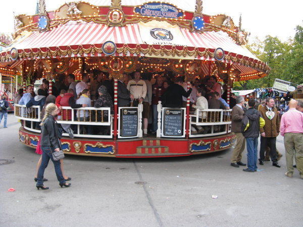 A rotating bar at the Oktoberfest