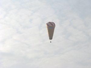 Hotair balloon over Munich