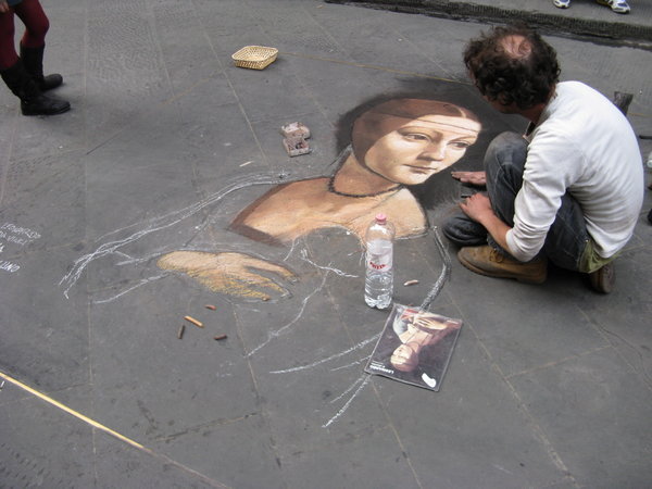 Street artists.