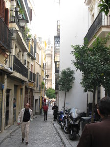 A typical city centre street