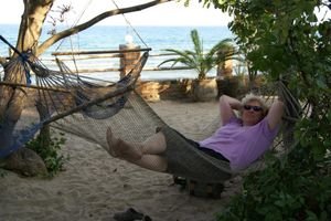Relaxing on Kande beach in Malawi