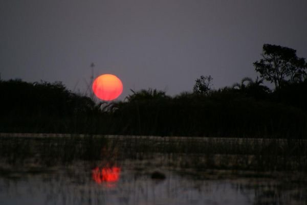 Moon over the Okavango
