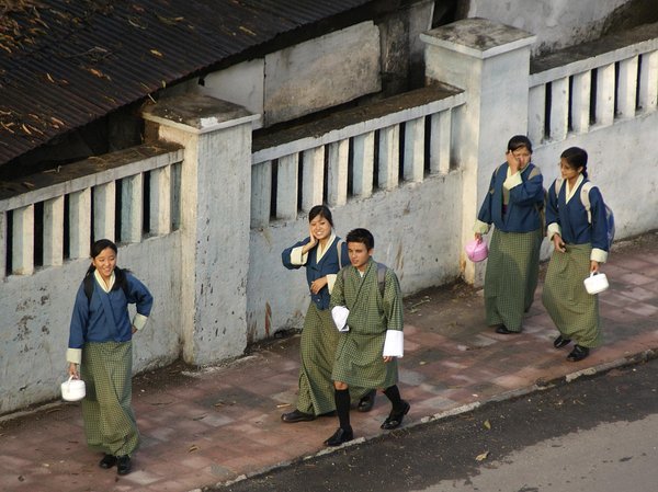 National Dress as School Uniform in Bhutan