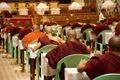 Exam time for monks