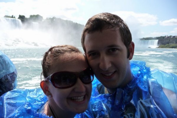 Getting wet on the Maid of the mist