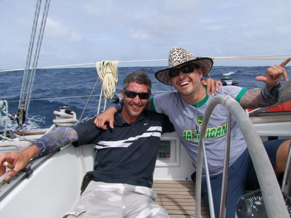 Greg and Dodge crossing Equator