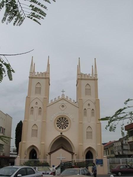 The leaning cathedral of Melaka