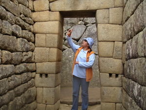 Betsy, our guide on Manchu Picchu