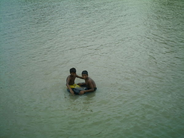 boys swimming