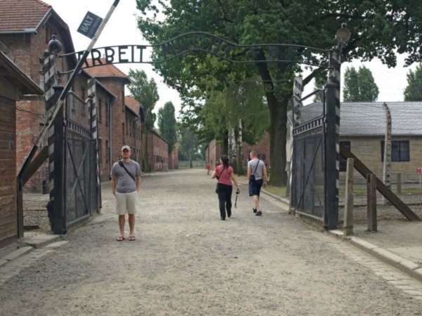 The Auschwitz I Camp Entrance