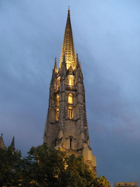 St-Michel steeple at night