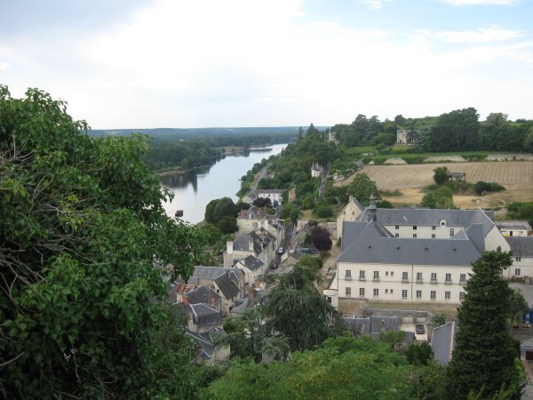 Chinon town from the chateau