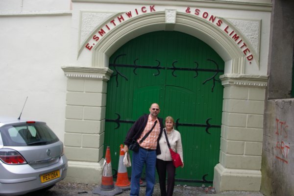 Robert & Karen outside of Smithwicks in Kilkenny