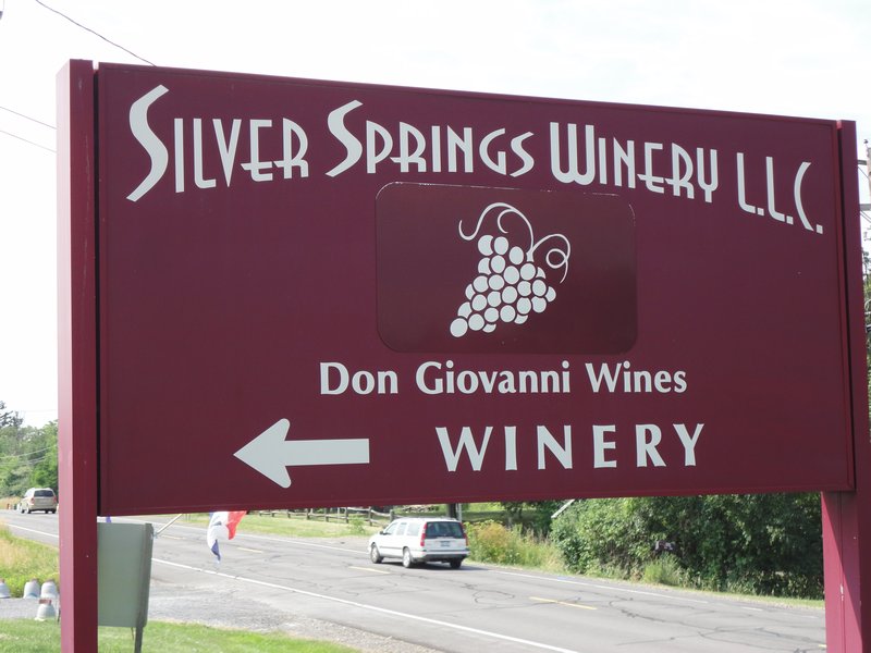 Silver Springs Winery sign
