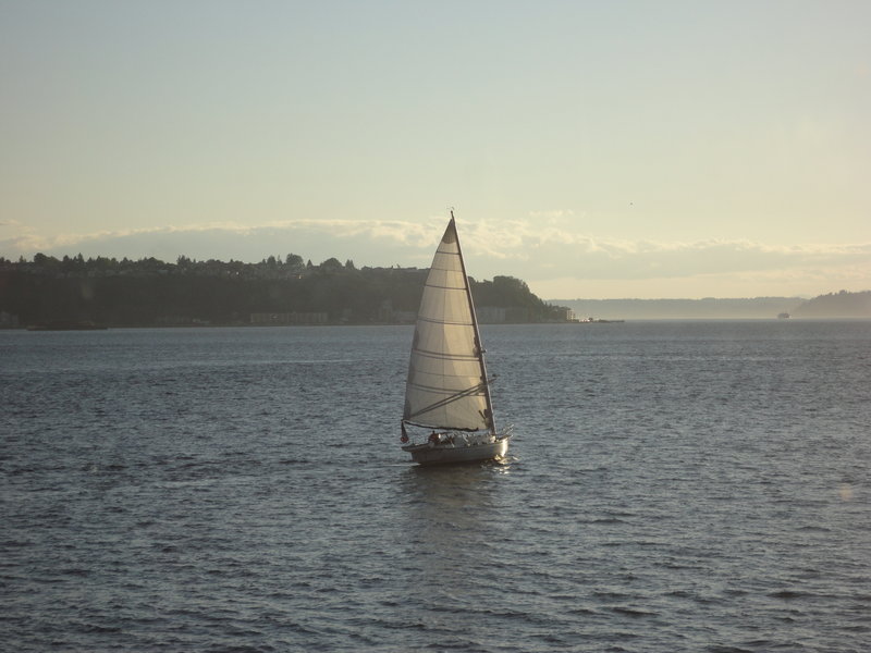 Sailboat in the harbour