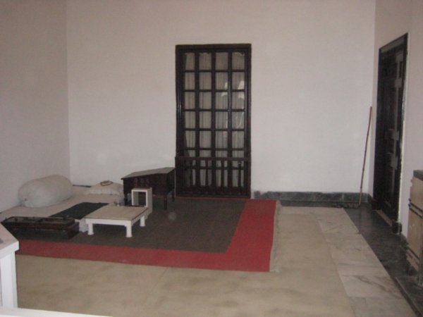 Ghandi's "living room"