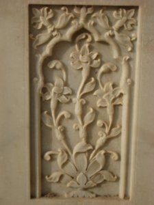 Carving in marble