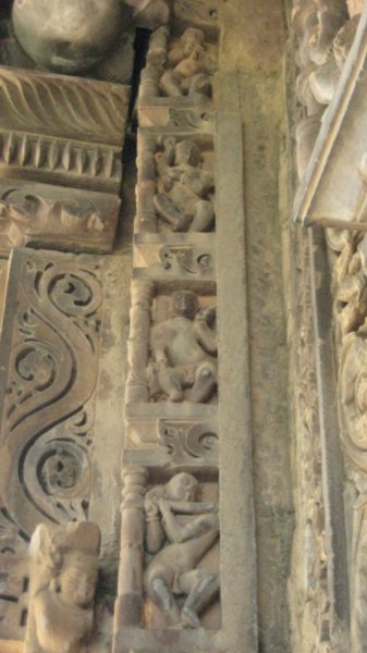 Carved onto the temple wall