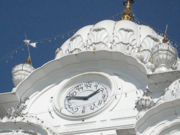 Clock with Hindi numbers