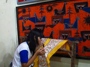 Making batik