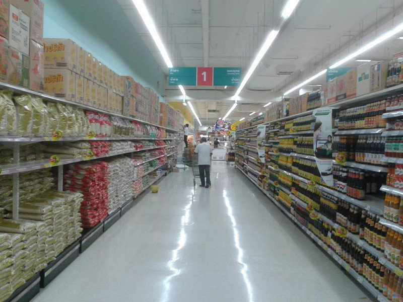 The rice and cooking sauce aisle