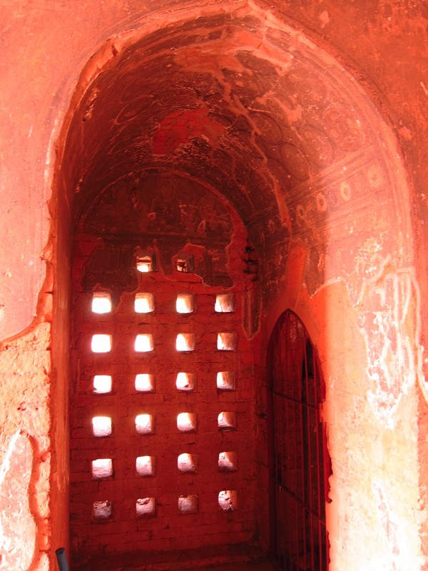 Doorway with frescos