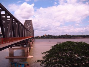 The Yadanabon Bridge on the Irrawaddy River