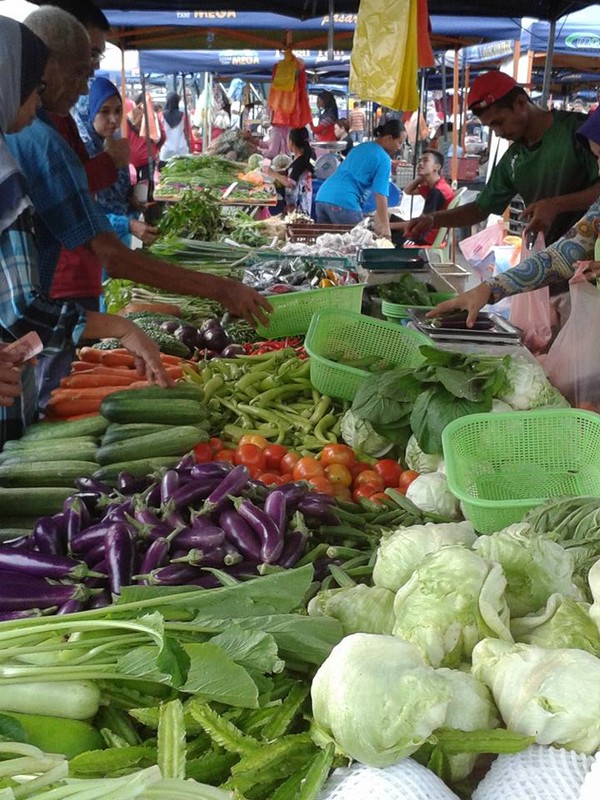 At the market