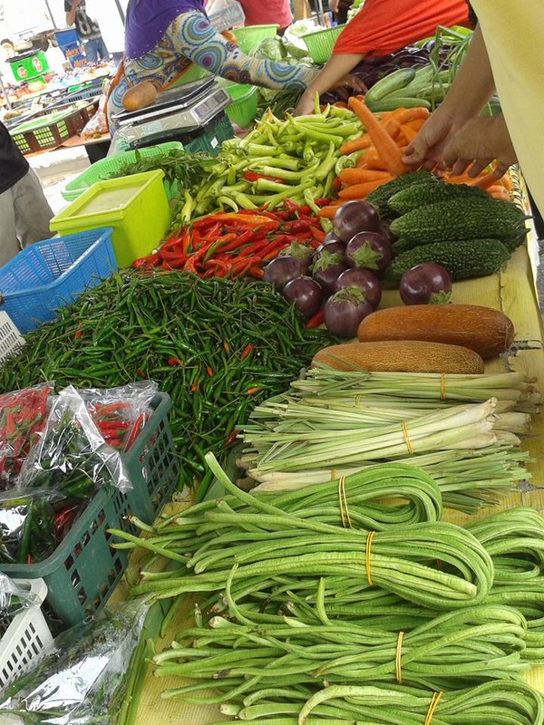 At the market