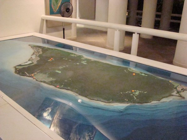 Map of Cozumel in Museo de San Miguel, Cozumel