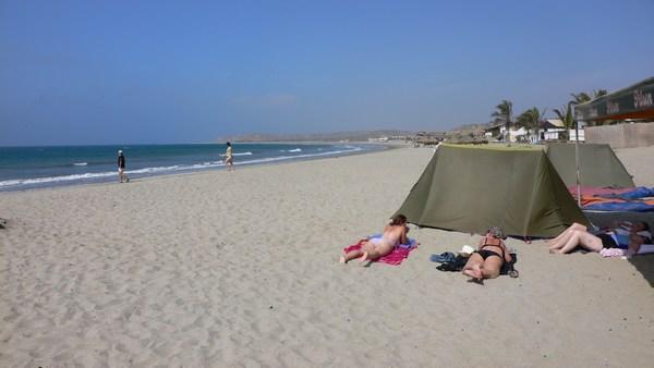 Sun Bathing on Beaches of Northern Peru
