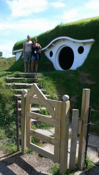 Calling on Bilbo at Bag End for a cuppa