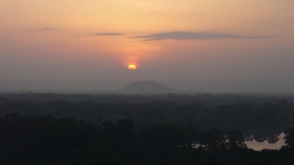 Sunrise overlooking Mt Meru