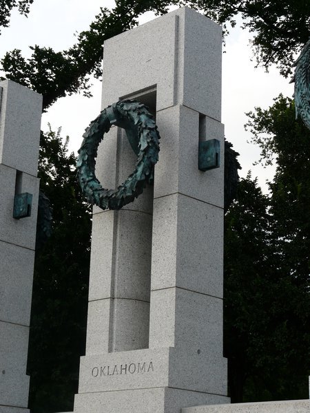 Oklahoma pillar at the WWII Memorial