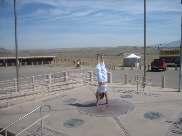 Handstanding in 4 states at once