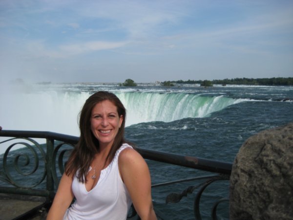 Jen posing with the Falls