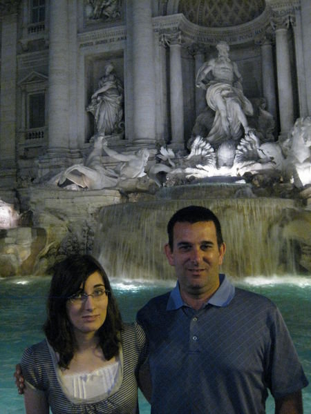 Rhiannon and Doug at Trevi Fountain