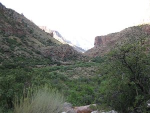Southern view of Bright Angel Canyon