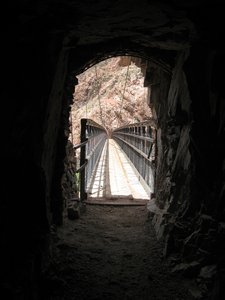 Kaibab Bridge from tunnel