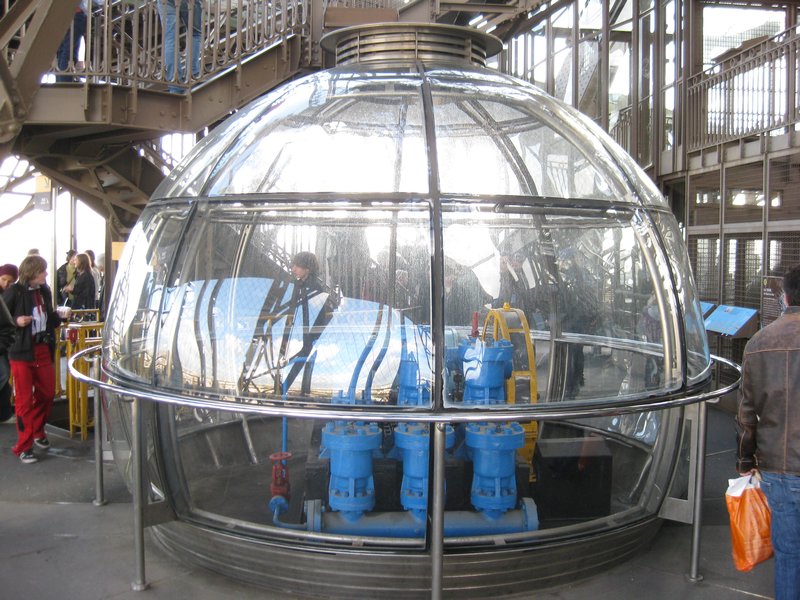 Hydrolic pumps on the 1st level of the Eiffel Tower