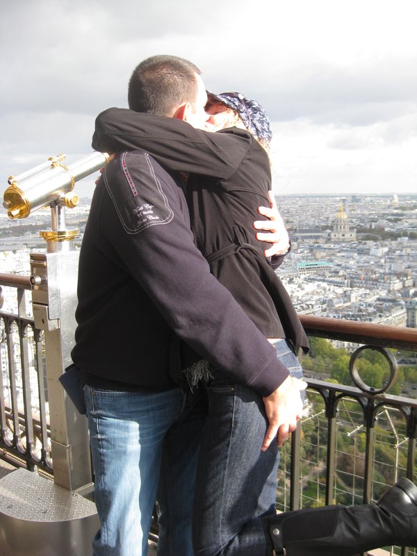 Doug and Charlene at Eiffel Tower