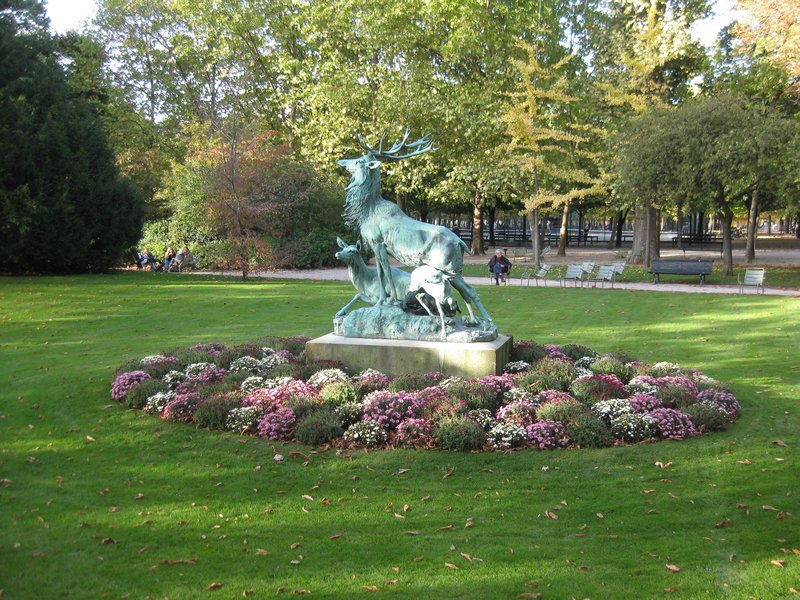 Elk Statue at Luxembourg Garden