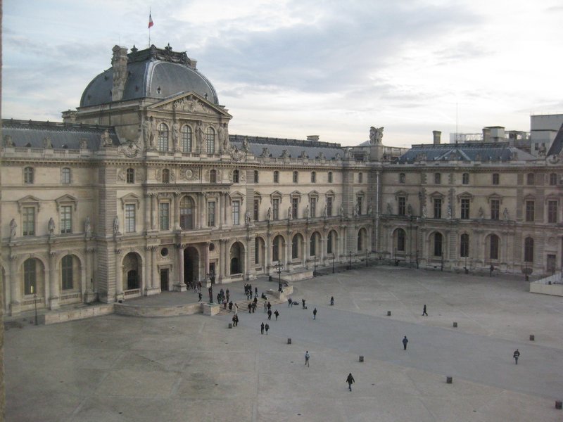 Louvre courtyard