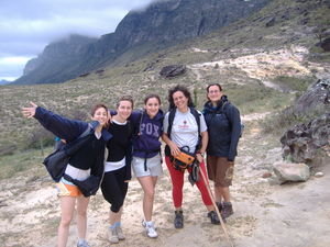 The trekking crew (Neva, Avagal, Hannah, Lee and Me)