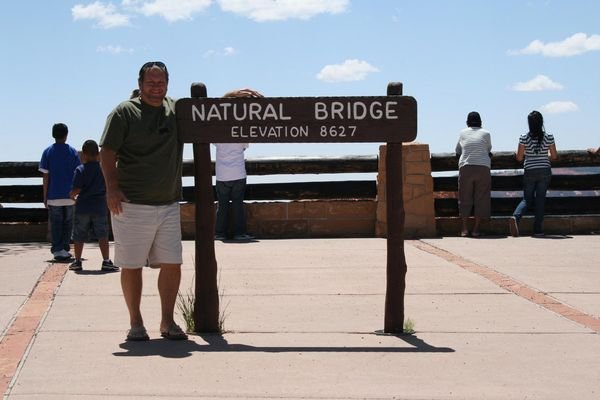 Tim at the Natural Bridge